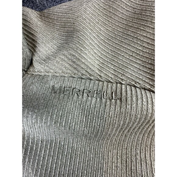 Merrell Womens Opti Shell Jacket Size Medium Kaki Brown Waterproof Fleece Lined - Picture 6 of 16